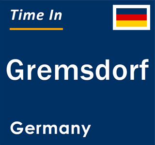 Current local time in Gremsdorf, Germany