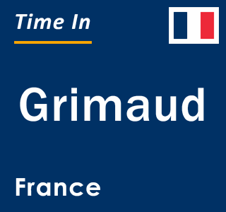 Current local time in Grimaud, France