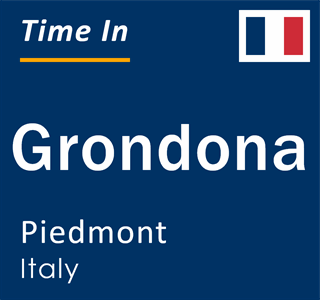 Current local time in Grondona, Piedmont, Italy