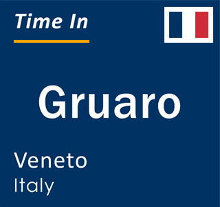 Current local time in Gruaro, Veneto, Italy