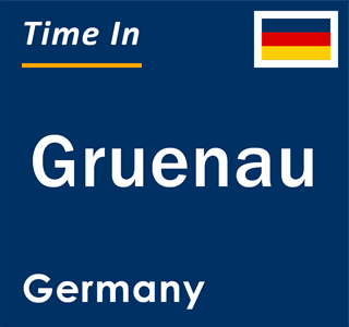 Current local time in Gruenau, Germany