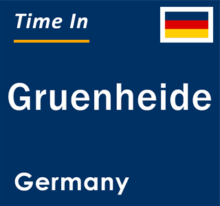 Current local time in Gruenheide, Germany