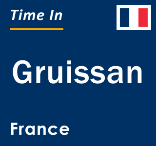 Current local time in Gruissan, France