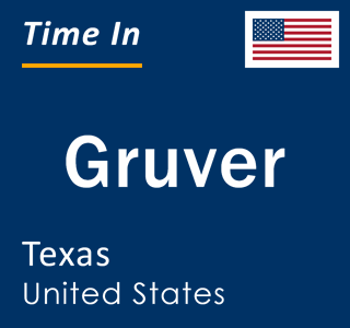 Current local time in Gruver, Texas, United States