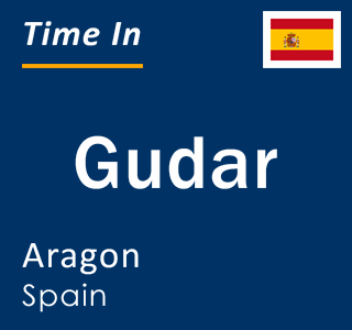 Current local time in Gudar, Aragon, Spain