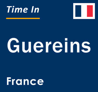 Current local time in Guereins, France