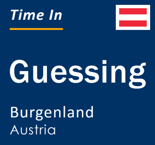 Current local time in Guessing, Burgenland, Austria