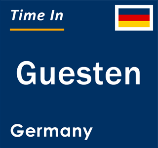 Current local time in Guesten, Germany