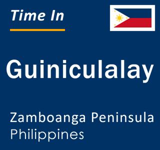 Current local time in Guiniculalay, Zamboanga Peninsula, Philippines