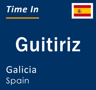 Current local time in Guitiriz, Galicia, Spain