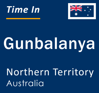 Current local time in Gunbalanya, Northern Territory, Australia