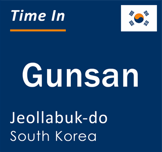 Current local time in Gunsan, Jeollabuk-do, South Korea