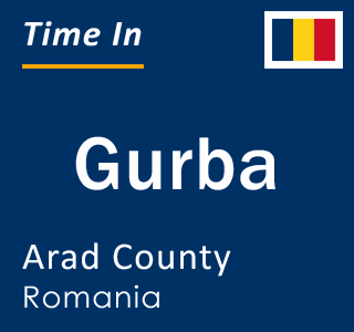 Current local time in Gurba, Arad County, Romania