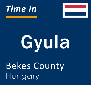 Current local time in Gyula, Bekes County, Hungary