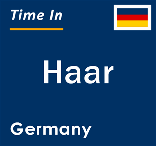 Current local time in Haar, Germany