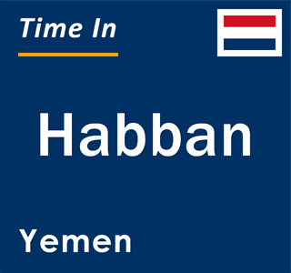 Current local time in Habban, Yemen