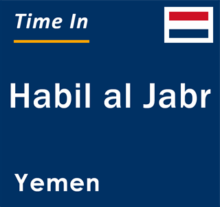 Current local time in Habil al Jabr, Yemen