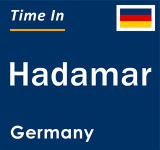 Current local time in Hadamar, Germany