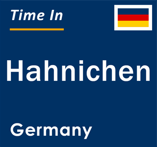 Current local time in Hahnichen, Germany