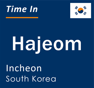 Current local time in Hajeom, Incheon, South Korea