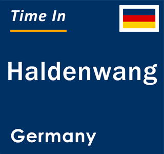 Current local time in Haldenwang, Germany