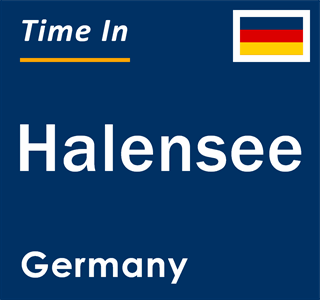 Current local time in Halensee, Germany