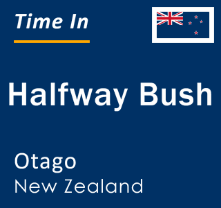 Current local time in Halfway Bush, Otago, New Zealand