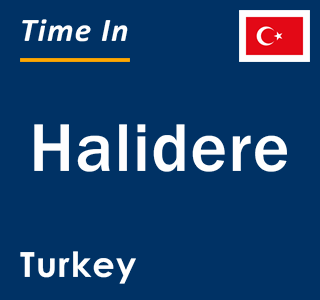 Current local time in Halidere, Turkey