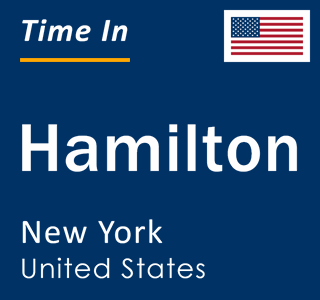 Current local time in Hamilton, New York, United States