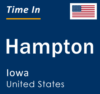 Current local time in Hampton, Iowa, United States