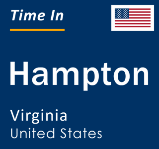 Current local time in Hampton, Virginia, United States