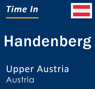 Current local time in Handenberg, Upper Austria, Austria