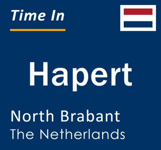 Current local time in Hapert, North Brabant, The Netherlands