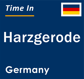 Current local time in Harzgerode, Germany