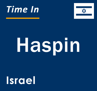 Current local time in Haspin, Israel