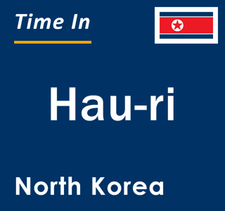 Current local time in Hau-ri, North Korea