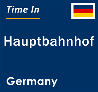 Current local time in Hauptbahnhof, Germany