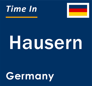 Current local time in Hausern, Germany