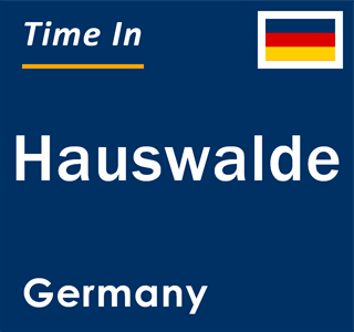 Current local time in Hauswalde, Germany