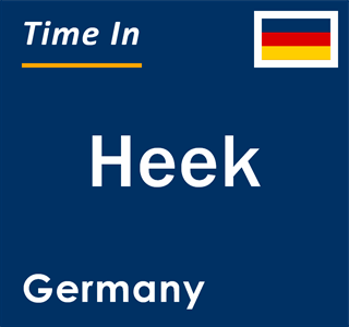 Current local time in Heek, Germany