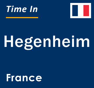 Current local time in Hegenheim, France