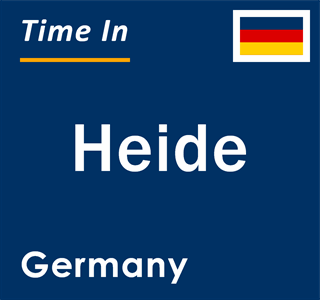 Current local time in Heide, Germany