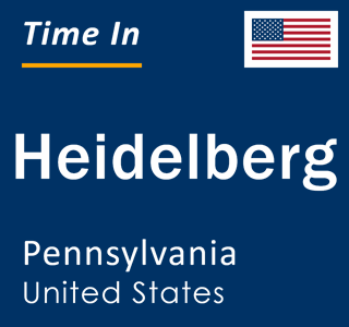 Current local time in Heidelberg, Pennsylvania, United States