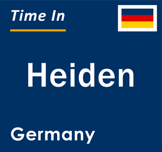 Current local time in Heiden, Germany