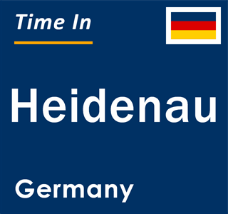 Current local time in Heidenau, Germany