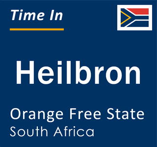 Current local time in Heilbron, Orange Free State, South Africa