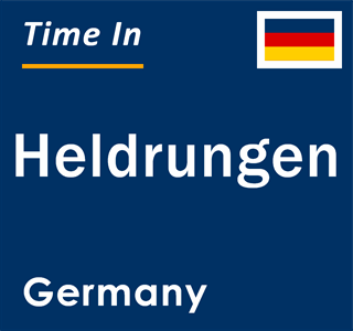 Current local time in Heldrungen, Germany