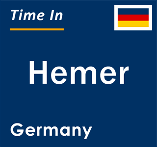 Current local time in Hemer, Germany