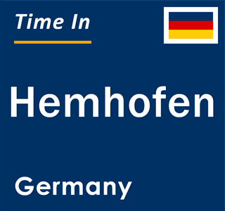 Current local time in Hemhofen, Germany