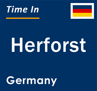 Current local time in Herforst, Germany